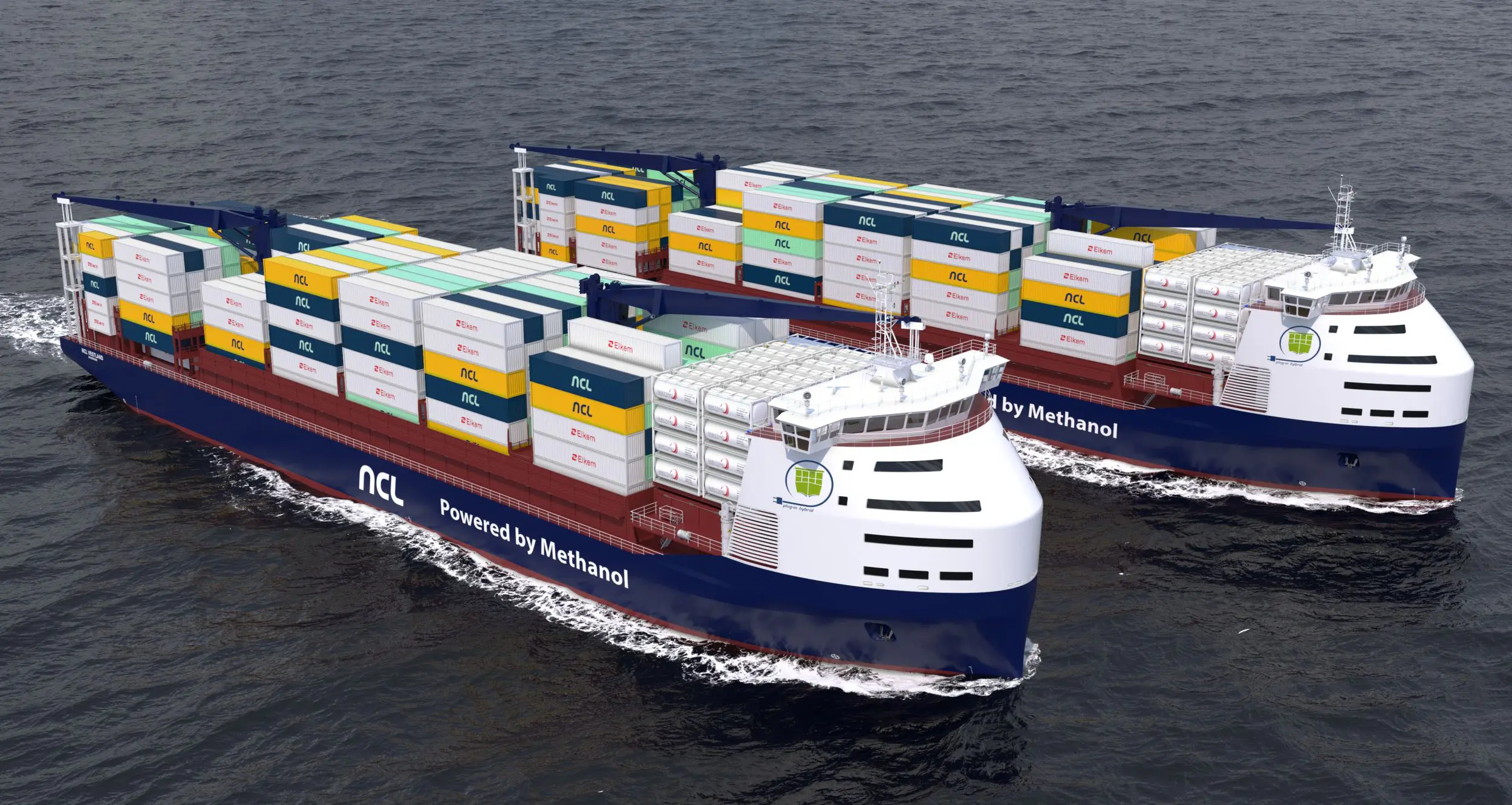 ncl, north sea container line, elkem, euro nordic, methanol powered, container vessel, norway transport, containerships